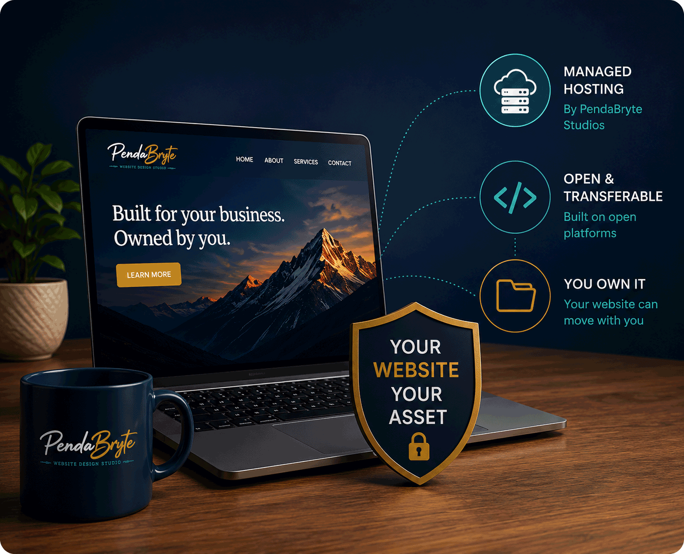 Website ownership and managed hosting