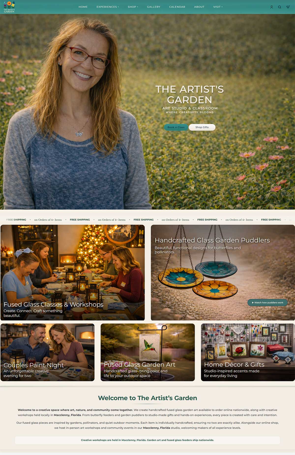 The Artist Garden website design case study
