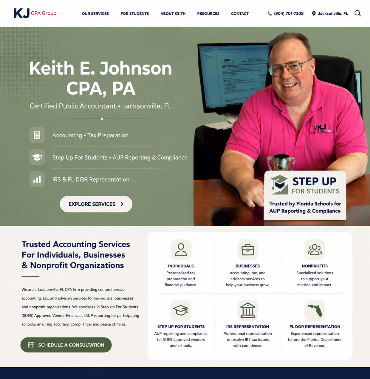 CPA firm website design
