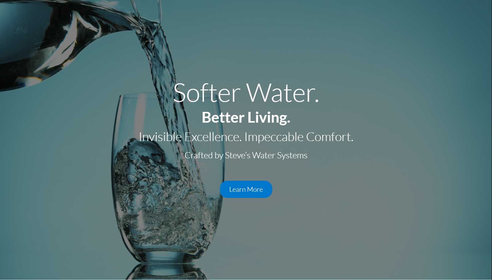 Steve's Water Systems landing page design
