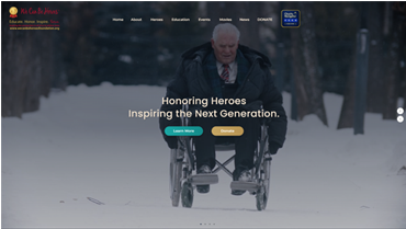 We Can Be Heroes Foundation website design case study